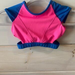 Tiger Friday Pink and Blue dance top